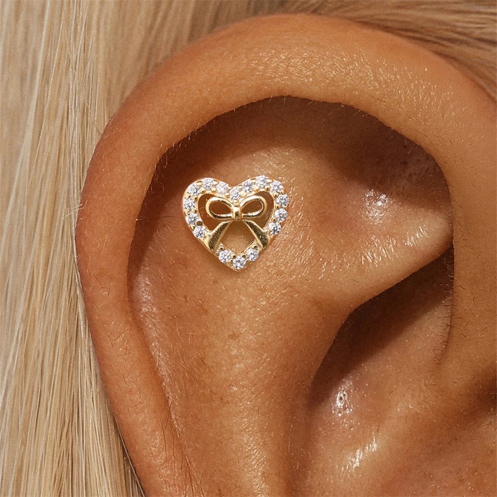 Design S925 Sterling Silver Dolphin Cartilage Earring Jewelry - 31
