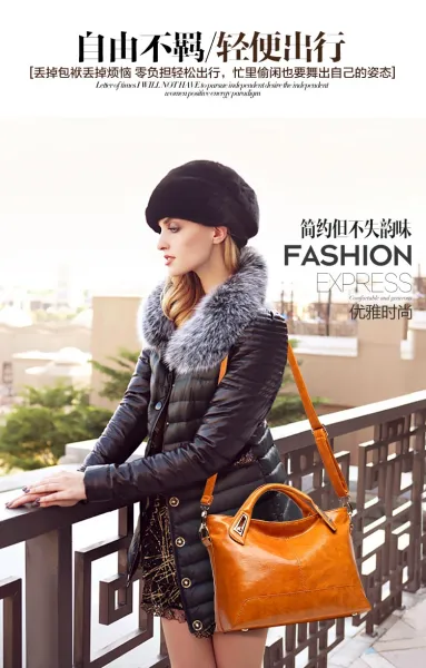 Design Patent Leather Hobo Bag Black Handbag - 16