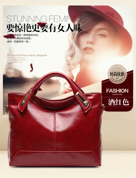 Design Patent Leather Hobo Bag Black Handbag - 22