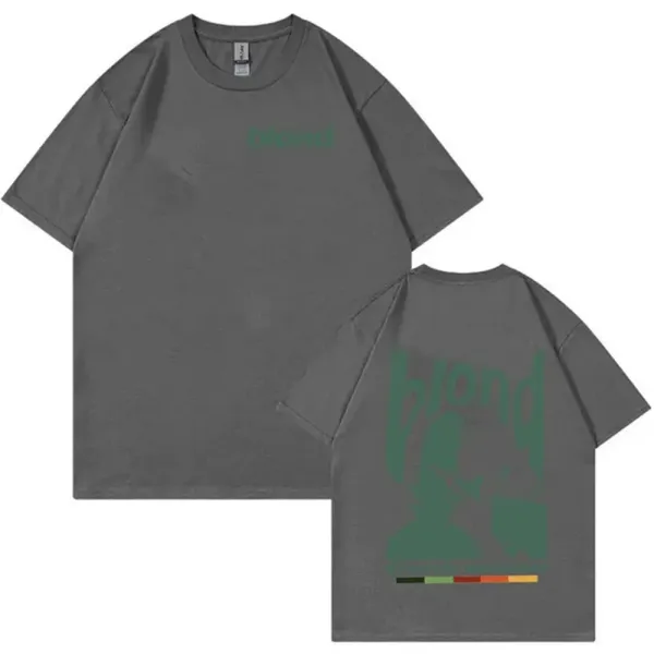 Frank Ocean Blond T-Shirt Beige Green Print - 6