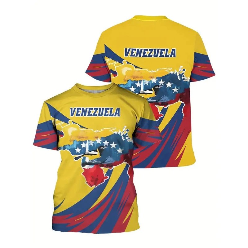 Design Venezuela National Bird Graphic T-Shirt Multicolor T-Shirts - 5