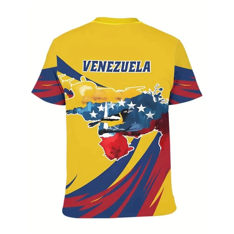 Design Venezuela National Bird Graphic T-Shirt Multicolor T-Shirts - 6