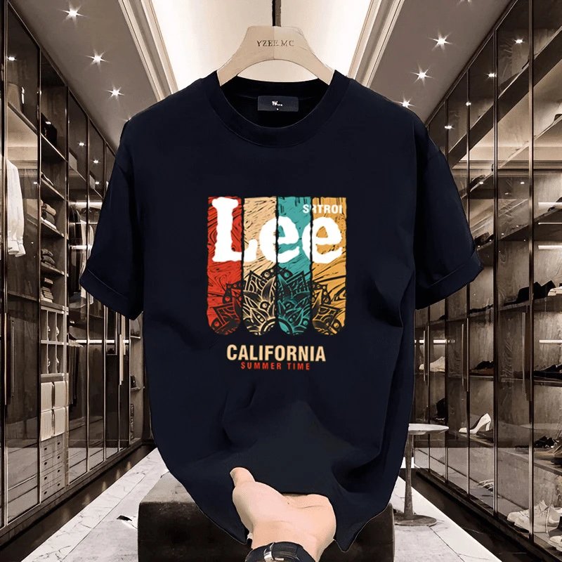 Lee California Summer Time Graphic T-Shirt Navy - 6