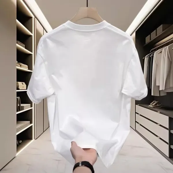 Design Bear Print Graphic T-Shirt White - 6