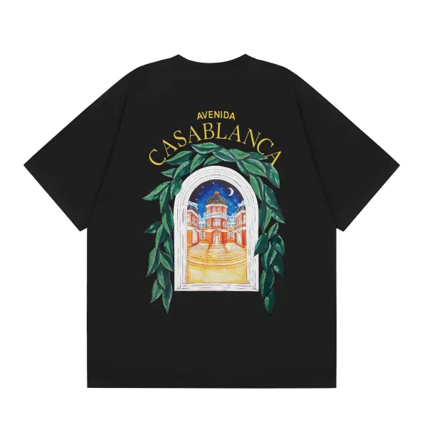 Casablanca Tennis Club Palm Springs Graphic T-Shirt Light Blue - 11