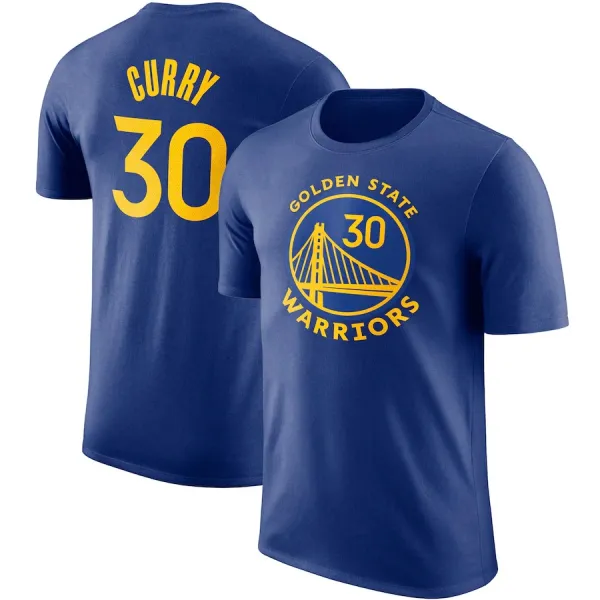 Golden State Warriors Stephen Curry #30 Logo T-Shirt Navy - 1