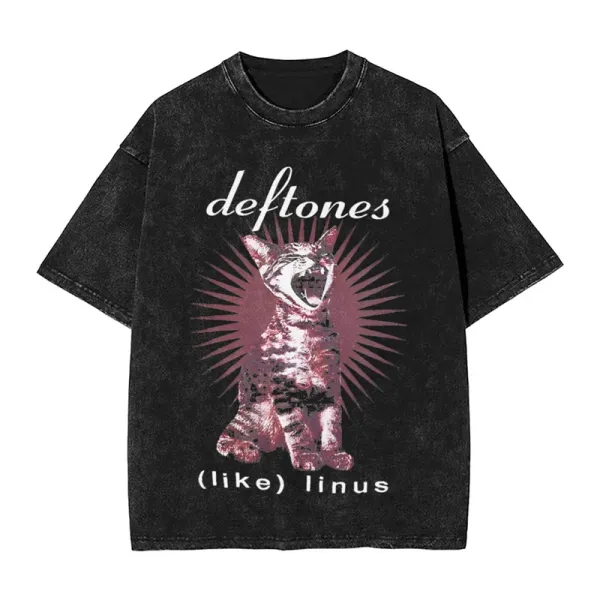 Design Deftones (Like) Linus Graphic Tee Black T-Shirts - 1