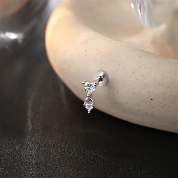 Design S925 Sterling Silver Cross Pendant Ear Cuff Jewelry - 34