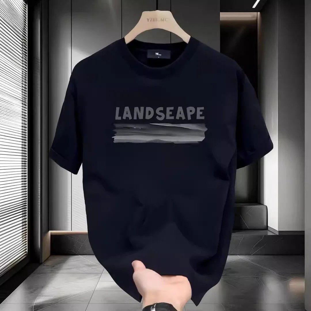 Design Landscape Graphic Print White T-Shirt - 2