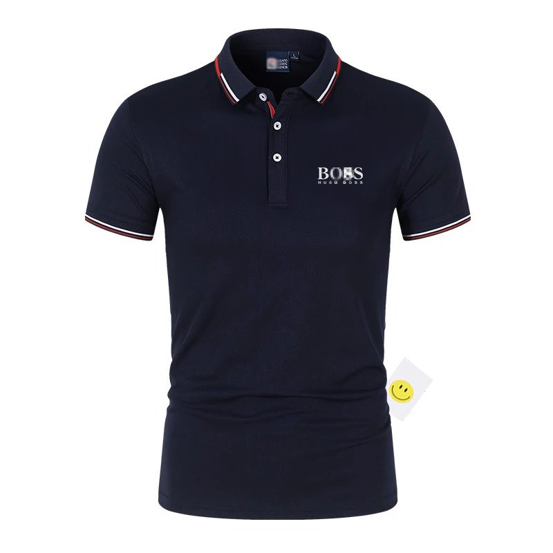 Hugo Boss Polo Navy Blue with Contrast Trim Polo Shirt