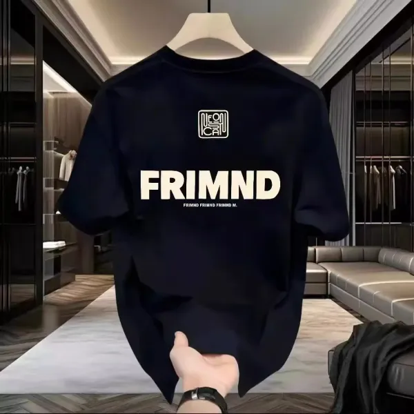 Design FRIMND Bold Logo Black T-Shirt T-Shirts - 4