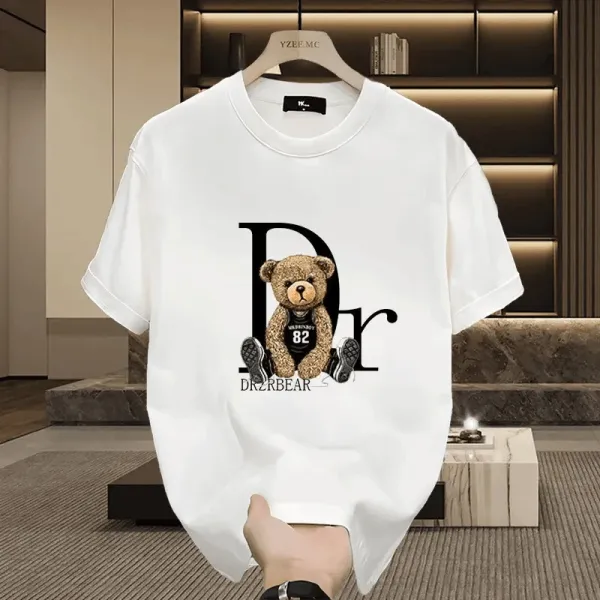 Design DR2RBear x YZEE MC Graphic Print Black T-Shirt T-Shirts - 4