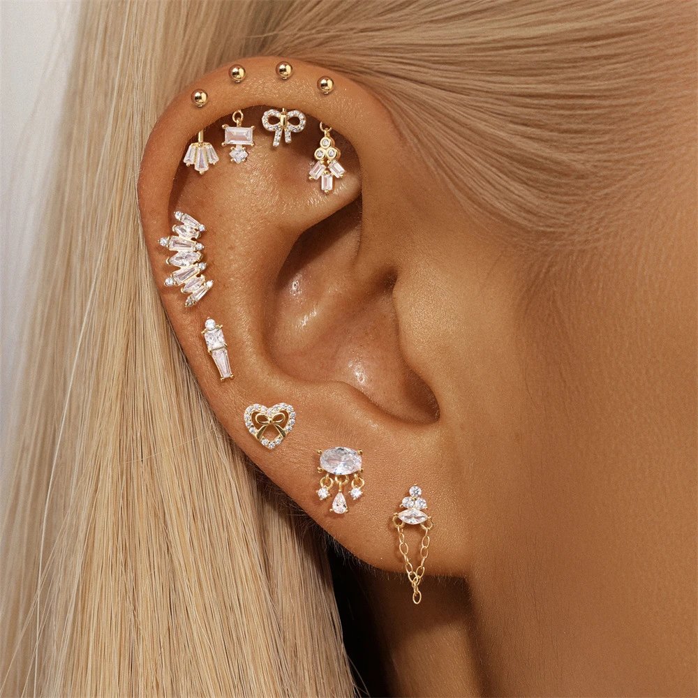 Design S925 Sterling Silver Dolphin Cartilage Earring Jewelry - 27