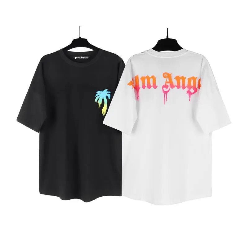 Palm Angels Logo Print T-Shirt Black / White / Blue / Yellow / Neon Green - 10