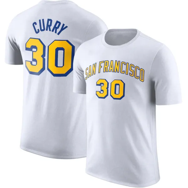 Golden State Warriors Stephen Curry #30 White Jersey T-Shirt - 1