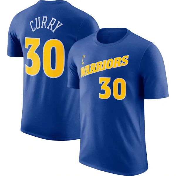 Golden State Warriors Stephen Curry #30 Royal Blue Jersey T-Shirt - 1