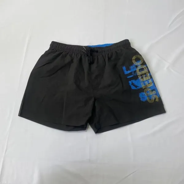 Design Striped Swim Trunks Rust and White Shorts Swimwear - 18