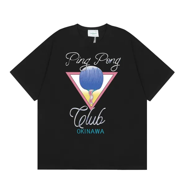 Casablanca Tennis Club Palm Springs Graphic T-Shirt Light Blue - 6