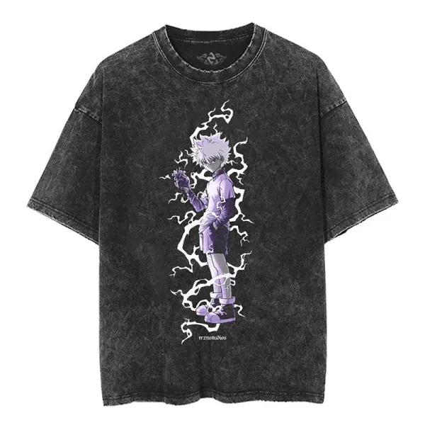 Hellstar Studios Unohara Acid Wash Black T-Shirt - 49