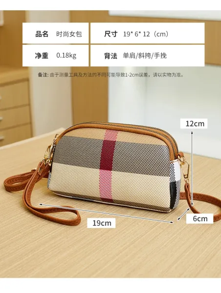 Burberry Check Wristlet Clutch Beige Multicolor Clutches - 6
