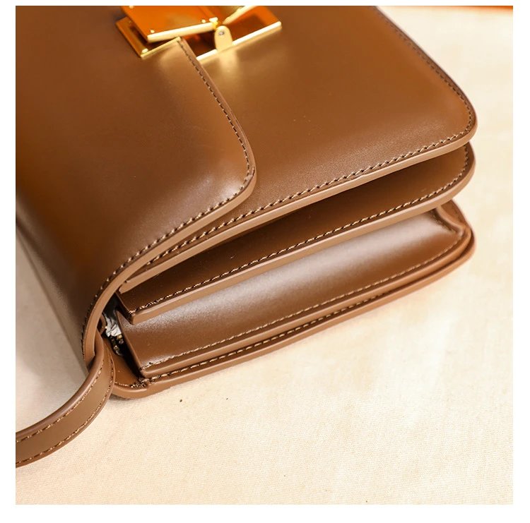 Celine Triomphe Mini Brown Leather Crossbody Bag - 29
