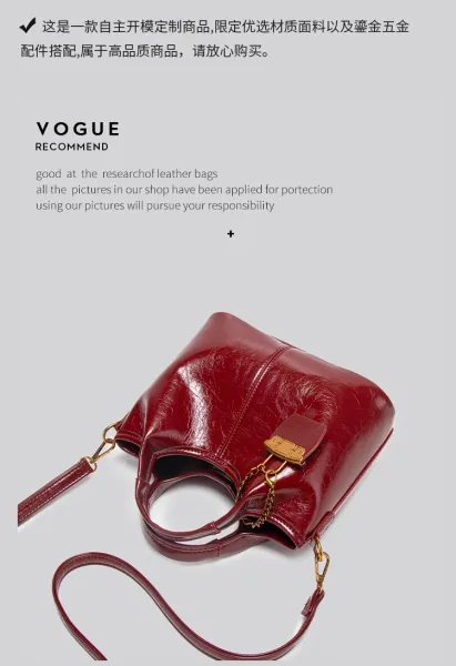 Design Mini Top-Handle Bag with Lock Charm Burgundy Handbag - 7