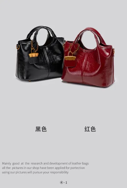 Design Mini Top-Handle Bag with Lock Charm Burgundy Handbag - 9