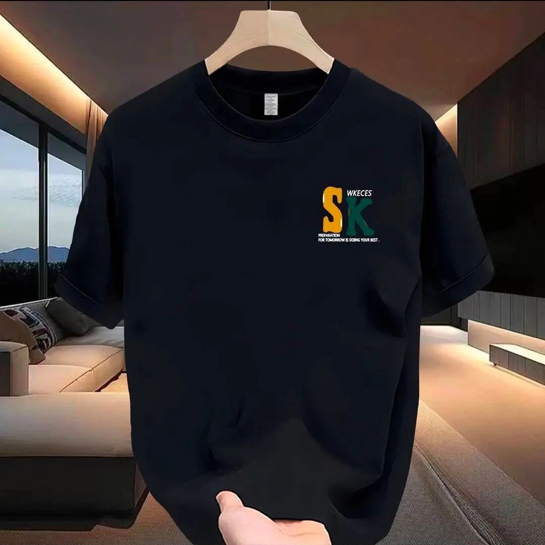 Design Skateboarding Graphic Print Black T-Shirt - 3