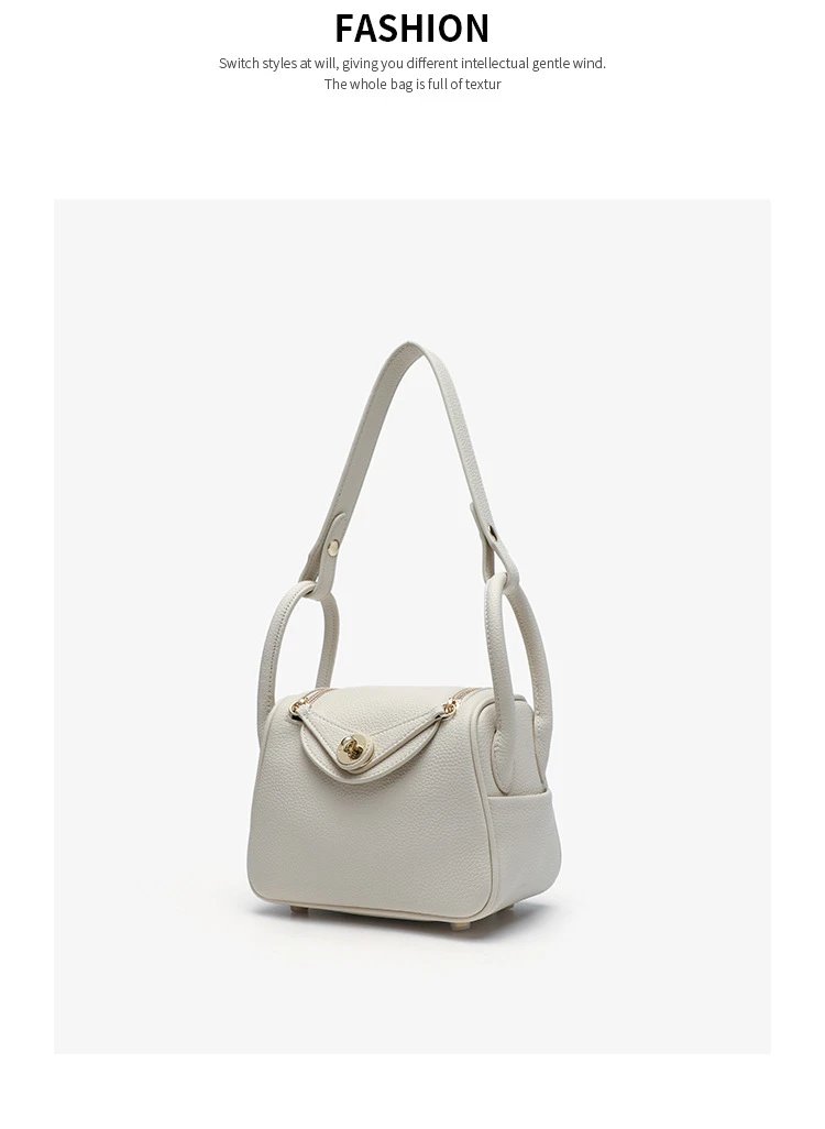 Design Mini Underarm Bag Pink Pebbled Leather Handbag Shoulder Bags - 30