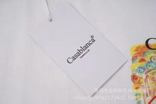 Casablanca Tennis Club Palm Springs Graphic T-Shirt Light Blue - 14