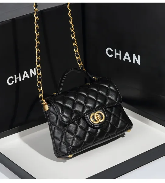 Chanel Mini Flap Bag Pink Quilted Leather Handbag - 16