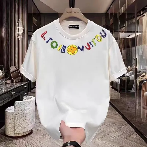 Design Leadzones Multicolor Logo Print White T-Shirt T-Shirts - 3