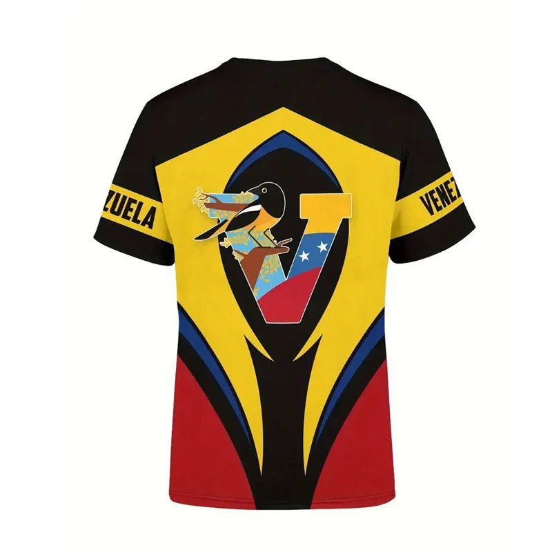 Design Venezuela National Bird Graphic T-Shirt Multicolor T-Shirts - 8