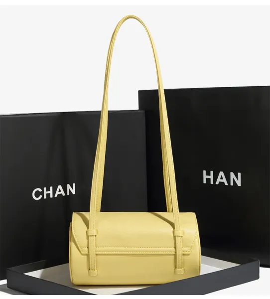HAN Mini Barrel Crossbody Bag White - 22