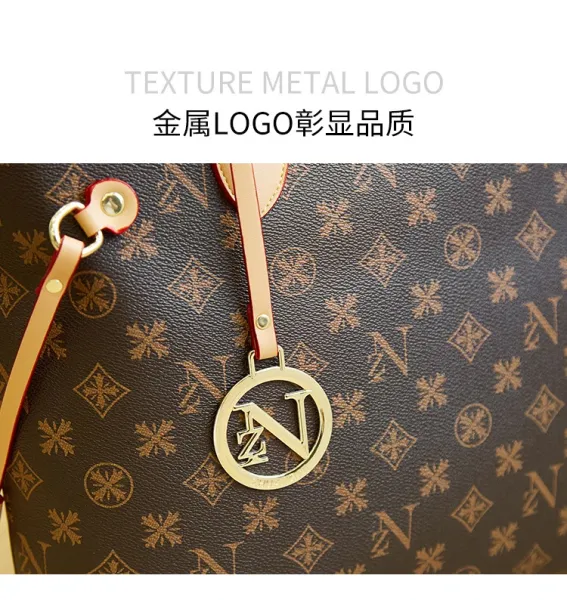 Louis Vuitton Neverfull Monogram Brown Tote Bag - 5