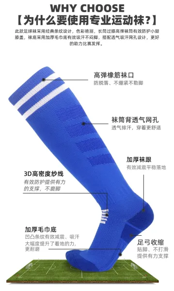 Design Knee-High Sport Socks Orange with Black Stripes Socks - 7