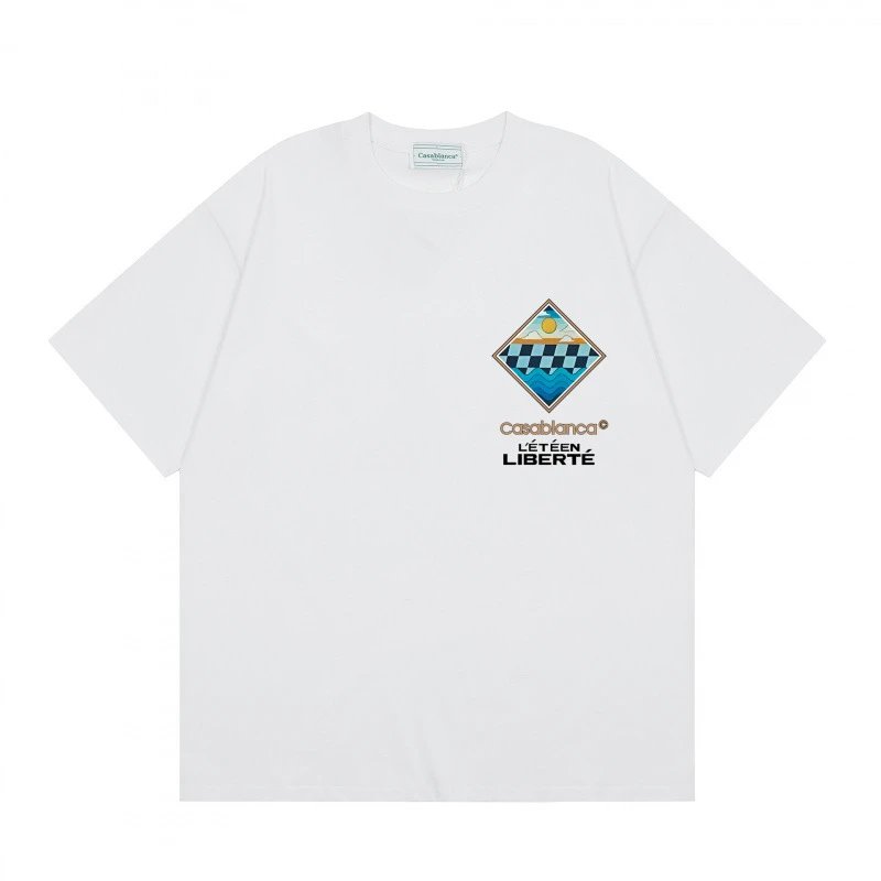 Casablanca L'Été Liberté Graphic T-Shirt White
