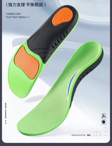 Design RECTIFIES Green Orthotic Insole with Arch Support Shoes - 3