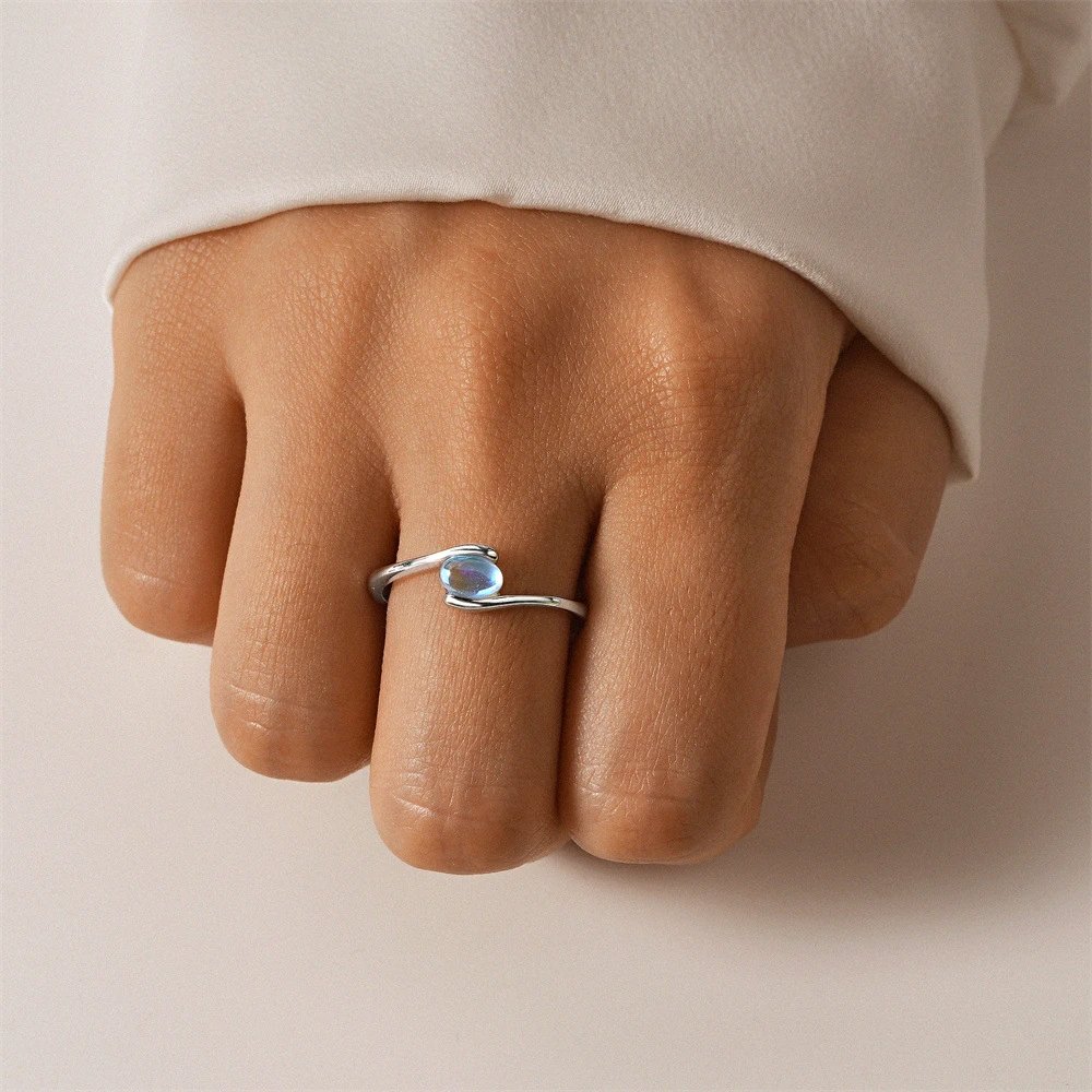 Design S925 Sterling Silver Multi-Stone Cluster Ring Silver Jewelry - 27