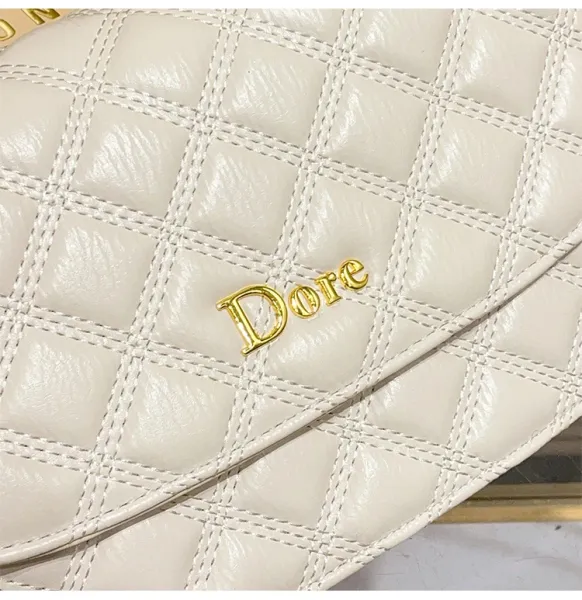 Dior Diorama Quilted Black Leather Belt Bag with Chain Strap - 14