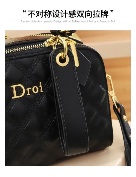 Dior Oblique Quilted Mini Handbag Black - 7