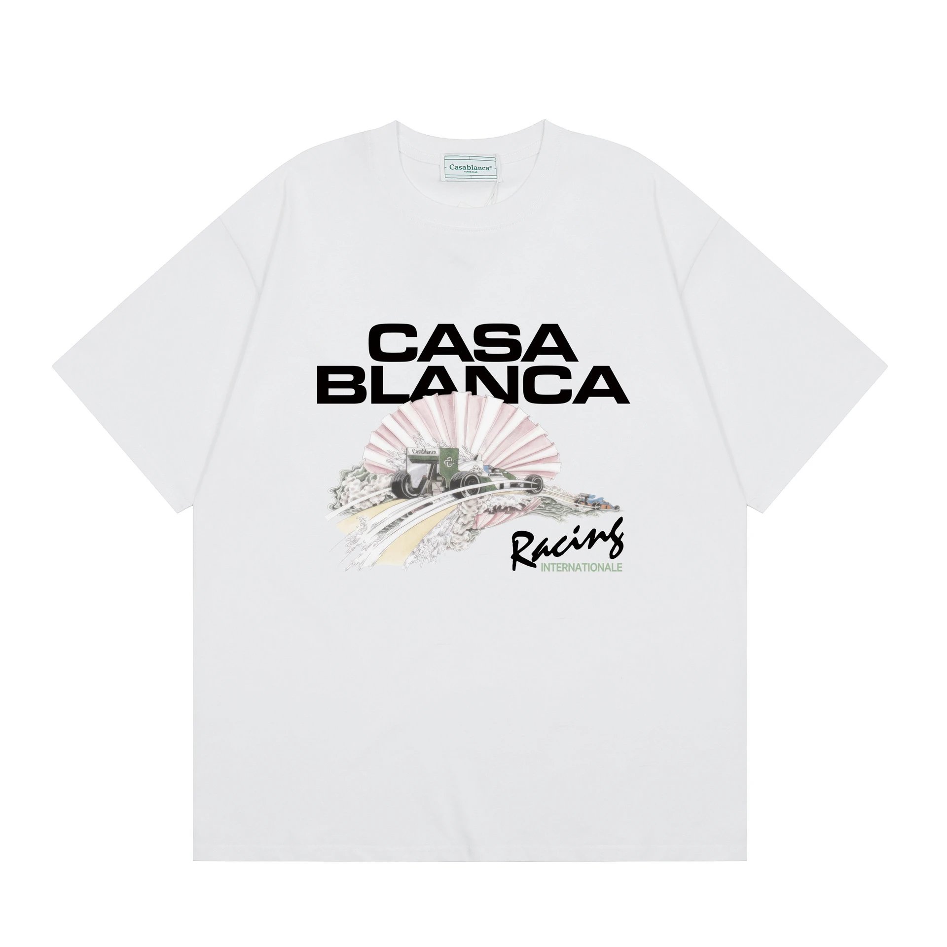 Design Phantastica Wave Graphic T-Shirt White T-Shirts - 41