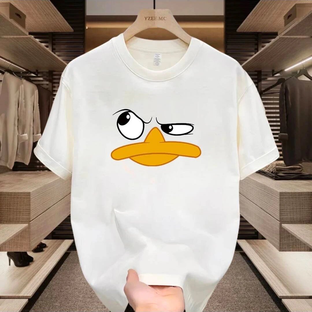 Design Duck Face Graphic Navy T-Shirt - 9