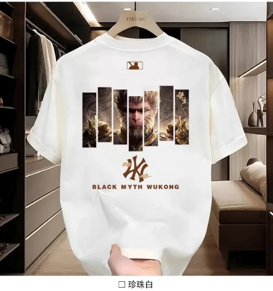 Design Black Myth Wukong Graphic T-Shirt White - 15