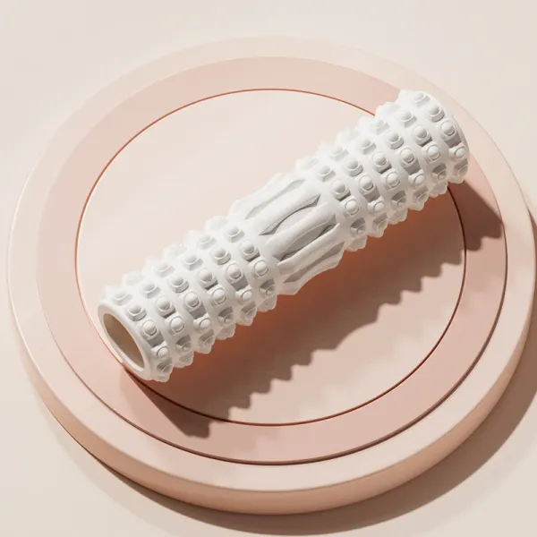 Design Foam Roller White Textured Recovery Tool Activewear - 1