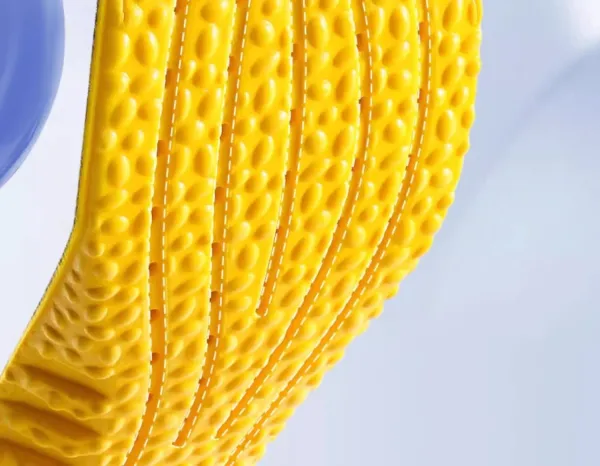 Design Air Cushion Shock Absorption Insoles Yellow Shoes - 5