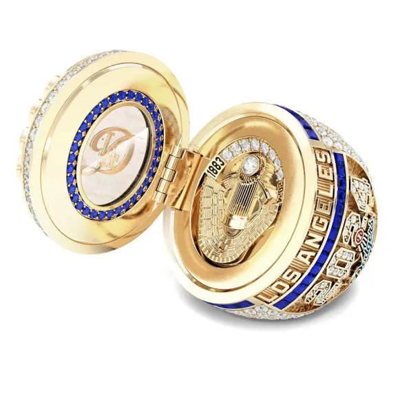 Design Jostens Los Angeles Dodgers 2024 World Series Championship Ring Gold Blue Diamond Jewelry - 3