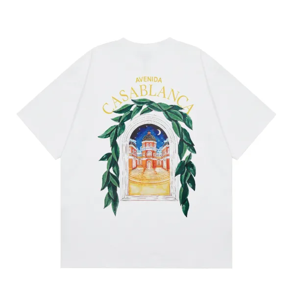 Casablanca Tennis Club Palm Springs Graphic T-Shirt Light Blue - 13