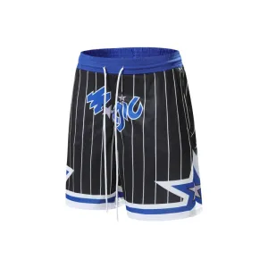 NBA Orlando Magic Pinstripe Basketball Shorts Black / Blue Shorts