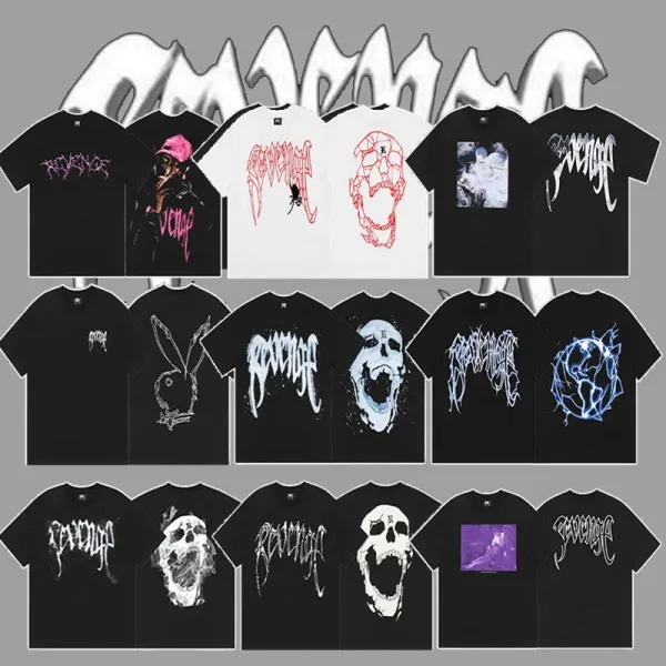 Design Skull Graphic T-Shirt White - 2